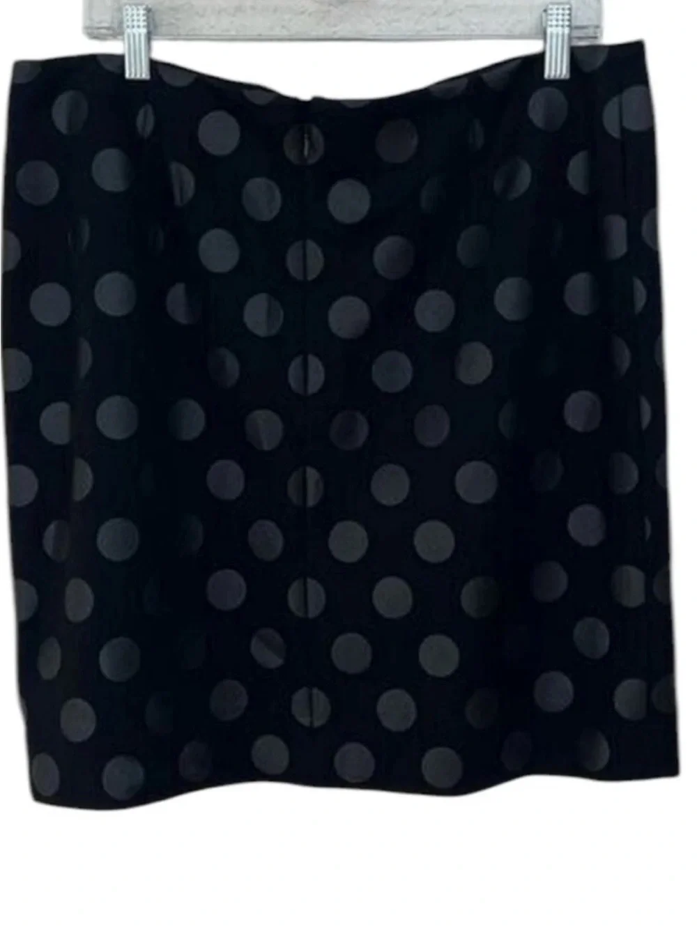 NWOT Akris Punto Black Lacquered Polka Dot Mini Skirt Sz 12